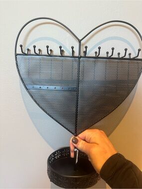 Heart shape jewelry organizer